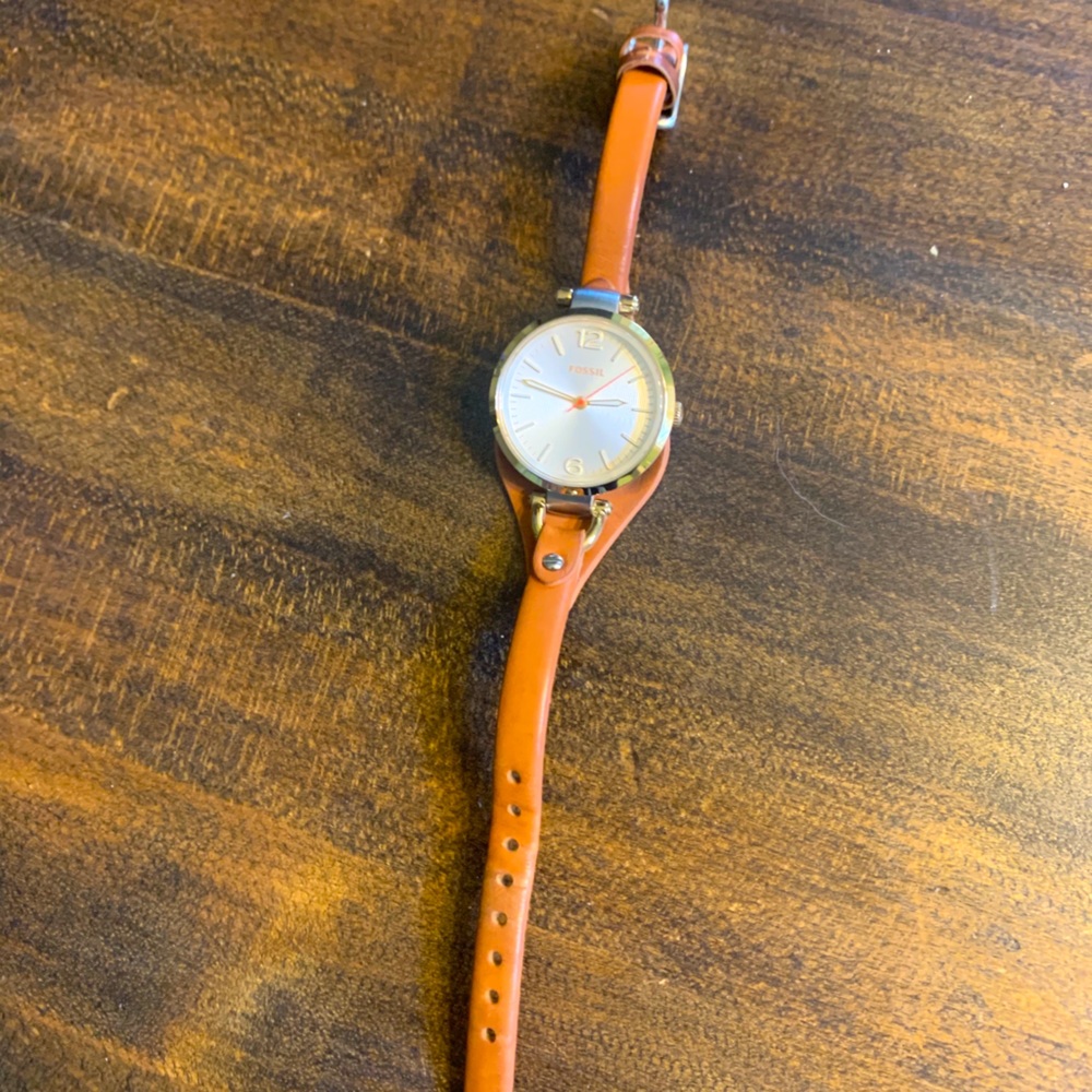 Genuine Leather Fossil Watch